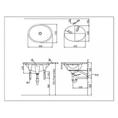 Chậu Rửa Lavabo Âm Bàn INAX L-2293V Kiểu Oval Đặt Chìm