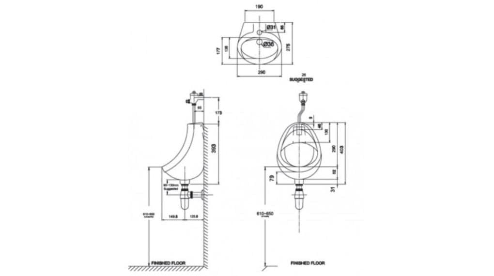 VF-0414 Bồn Tiểu Nam Eco