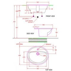VF-0476 Chậu rửa đặt bàn Aqualyn