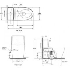 Bồn Cầu American Standard VF-1808T Dòng Acacia Nắp Đóng Êm