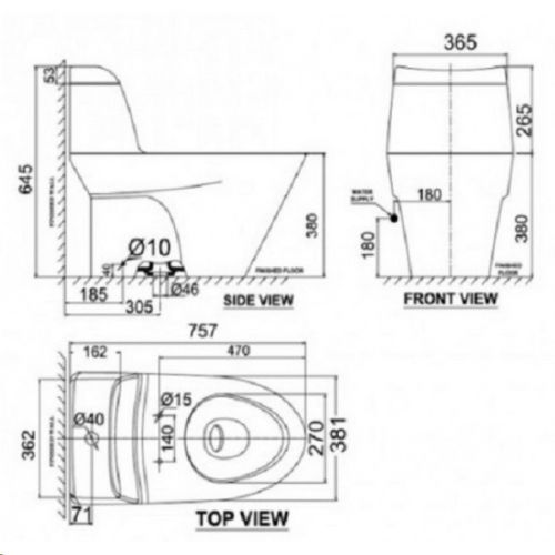 VF-2010SW Bồn Cầu American Standard Nắp Rửa Cơ