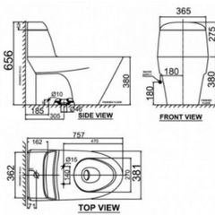 VF-2011SW Bồn Cầu American Standard Nắp Rửa Cơ