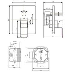 WF-1321 Vòi tắm sen âm tường Acacia E