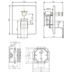 WF-1321MB Van Điều Chỉnh American Standard Âm Tường Acacia Evolution Màu Đen