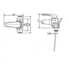 WF-1502 Vòi Chậu 03 Lỗ Saga