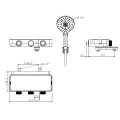 WF-4954 Vòi tắm cảm biến nhiệt EasySET