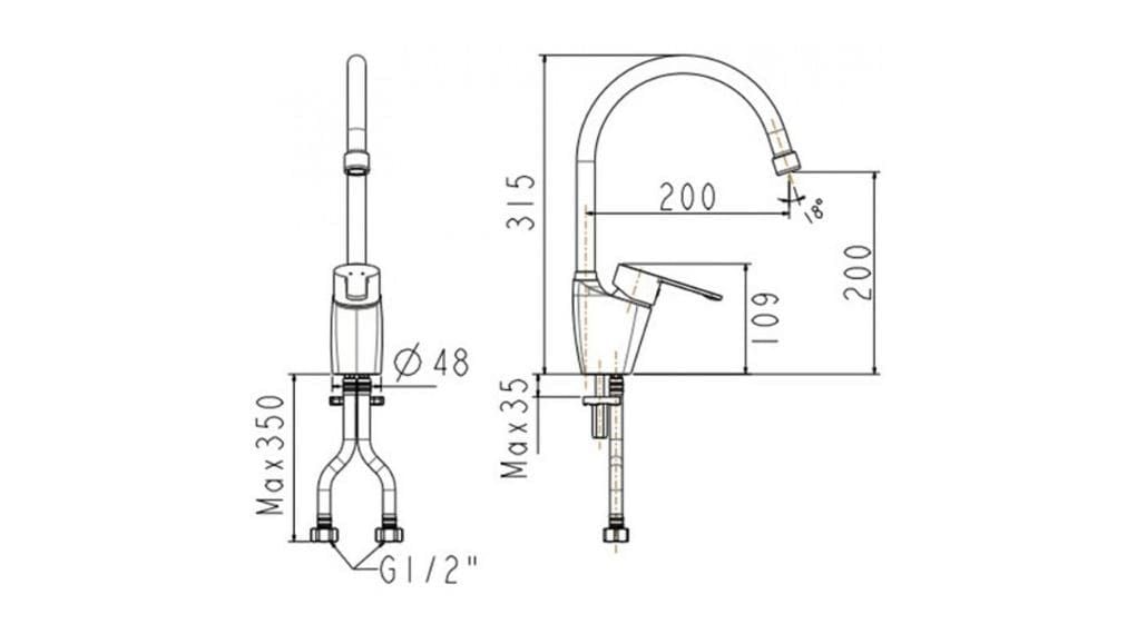 WF-5623 Vòi Bếp Nóng Lạnh Seva