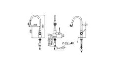 WF-5634 Vòi Bếp Dây Rút Với Đầu Phun