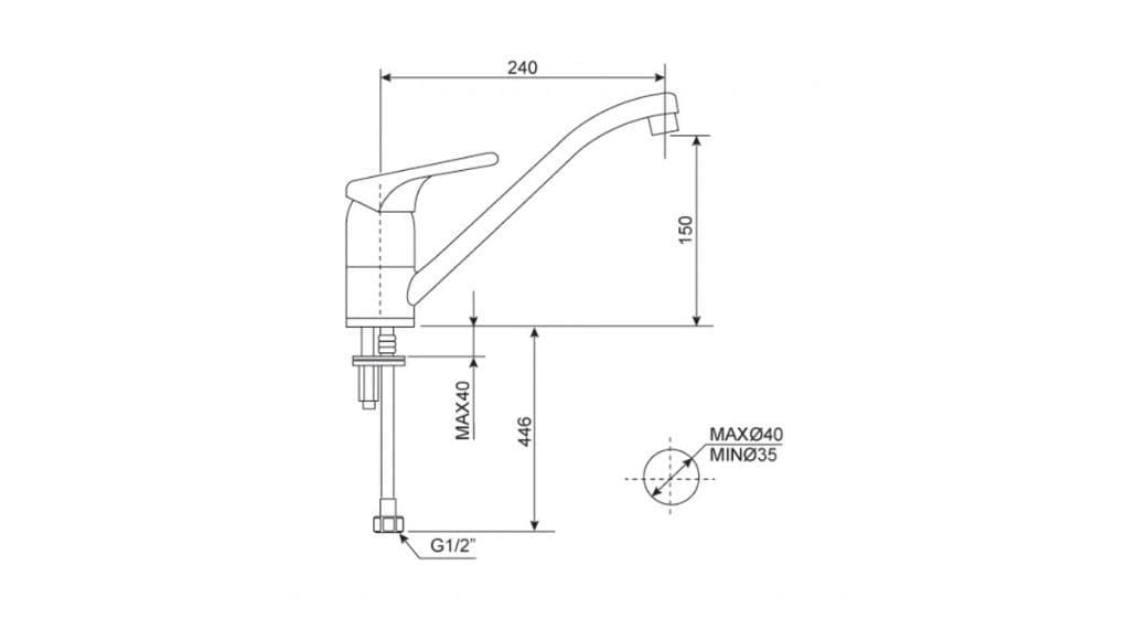 WF-5637 Vòi Bếp Nóng Lạnh Ceraplan
