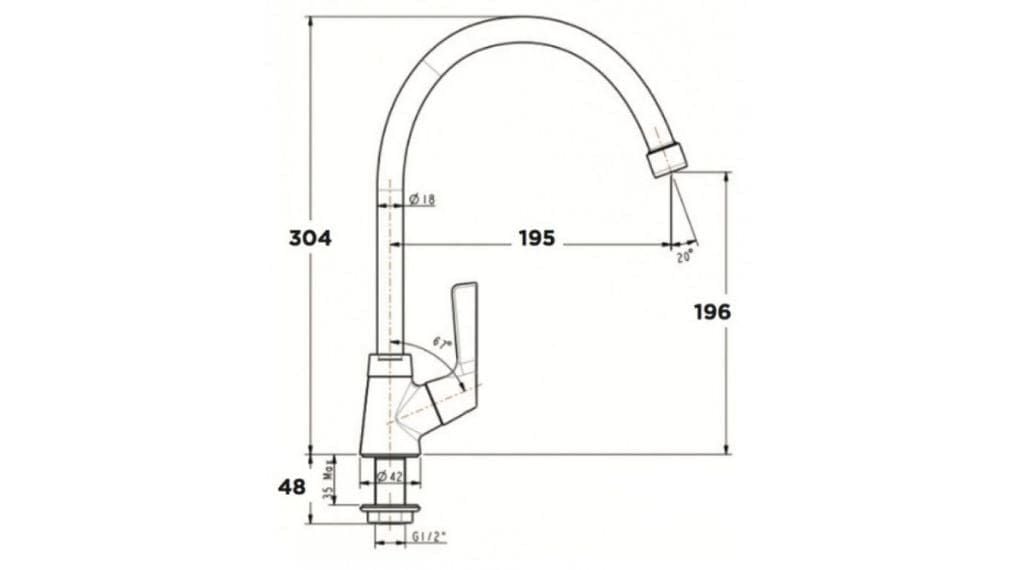 WF-T606 Vòi Bếp Winston