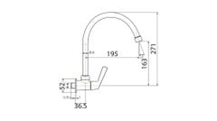 WF-T607 Vòi Bếp Gắn Tường Winston