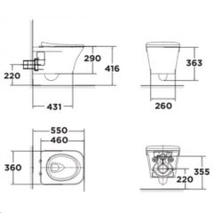 WP-2131 Bộ Cầu Treo Tường Kastello