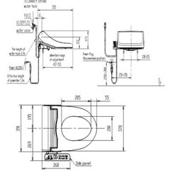 WP-7SL1 Nắp rửa điện tử Pristine