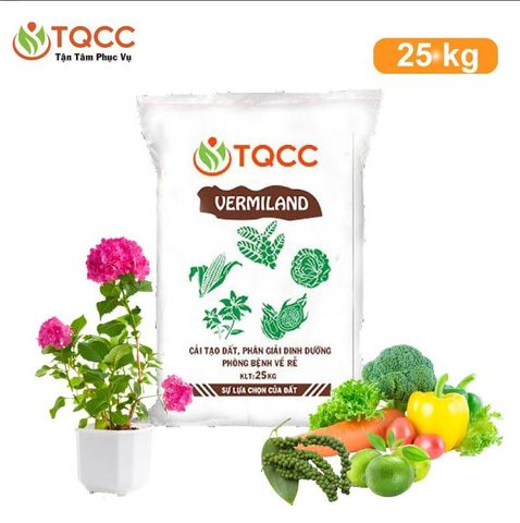  Phân trùn quế cải tạo đất Vermiland bao 25kg - Miễn phí giao hàng toàn quốc 