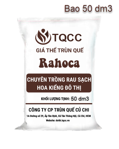  Giá thể trồng RAU SẠCH & HOA KIỂNG  Rahoca bao 50dm 