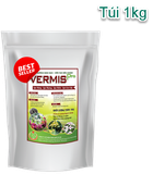  Phân trùn quế viên nén TAN SIÊU CHẬM Vermis-pro gói 1kg (viên 9mm) 