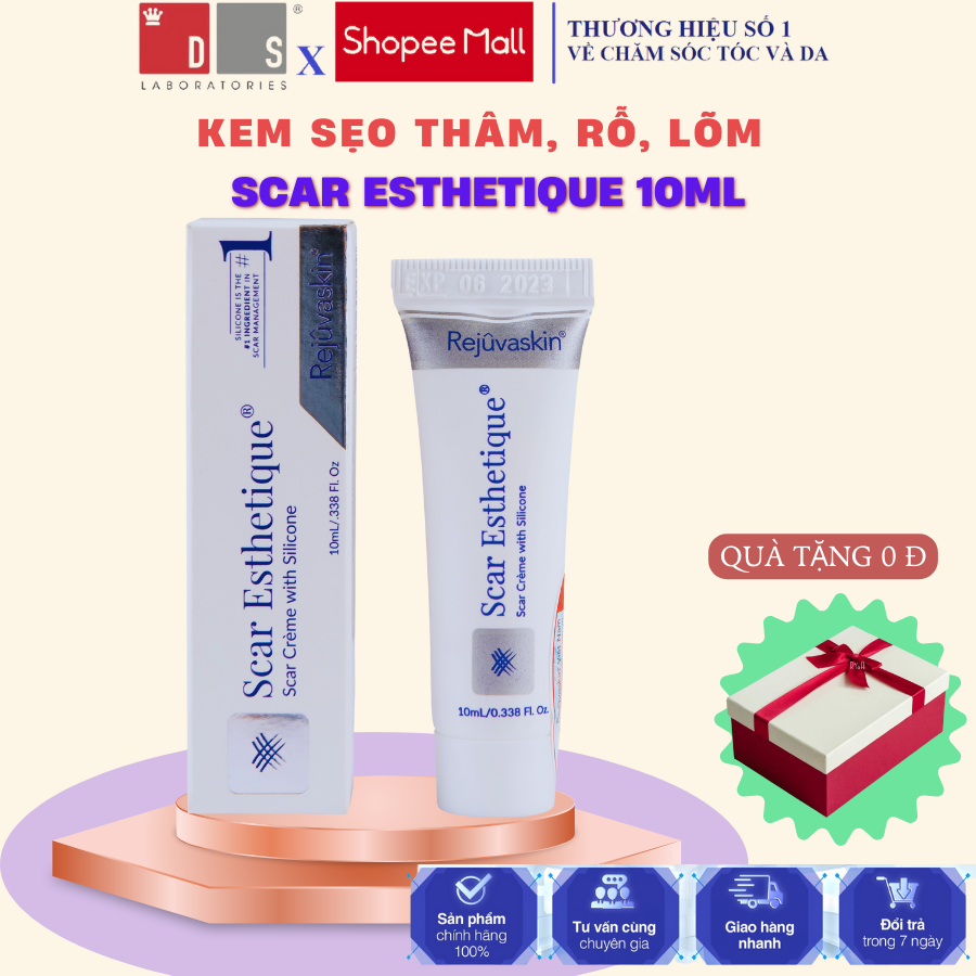  Kem xóa Sẹo Thâm, lấp đầy Sẹo Rỗ, Sẹo Lõm Scar Esthetique 10ml của Rejuvaskin 