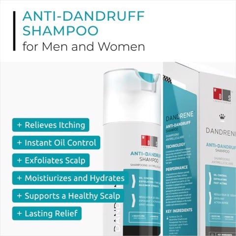  Dầu gội trị gầu, vảy nến, tẩy tế bào chết, nuôi dưỡng da Dandrene Anti - Dandruff shampoo 205ml 