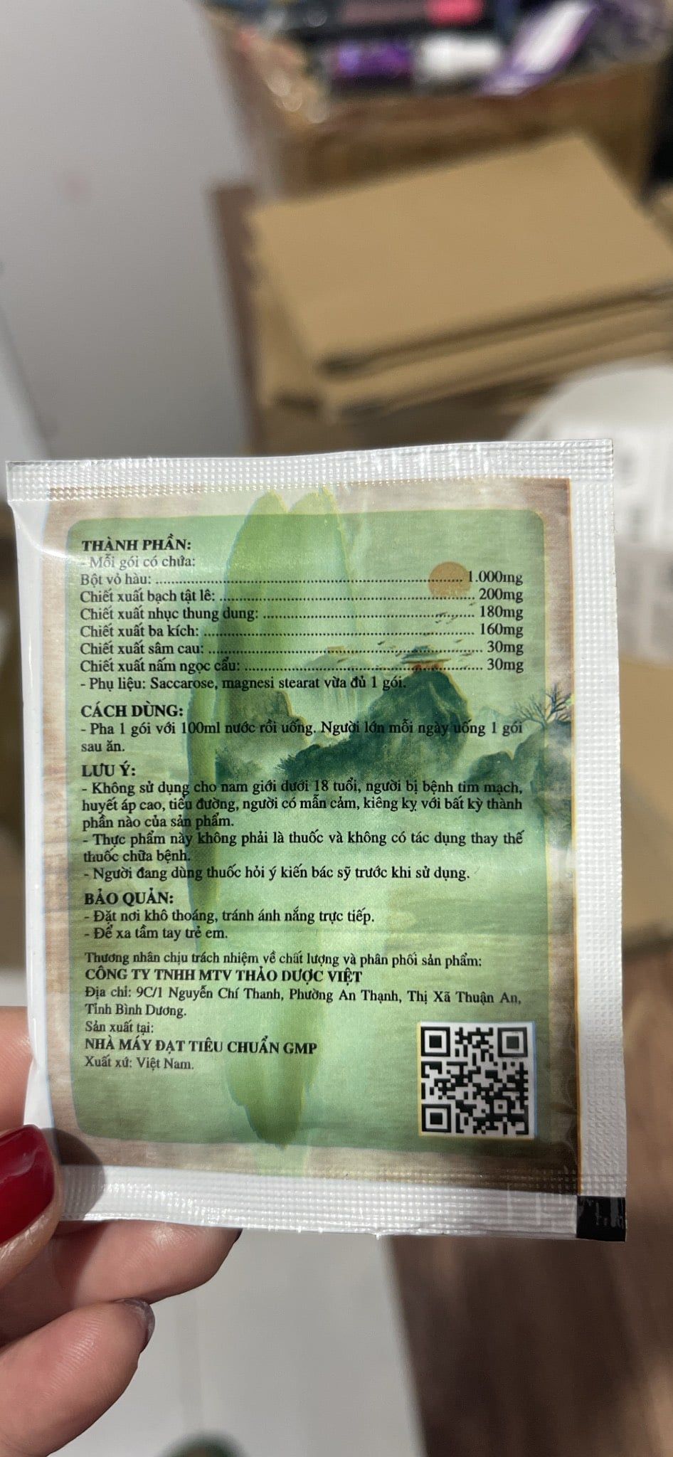  Bổ thận, tráng dương, tăng cường sinh lý Phục Hoàn Nam hộp 15g 