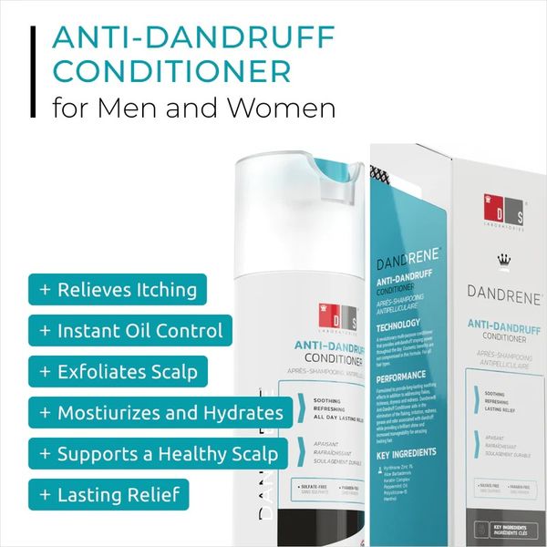 Dầu xả nuôi dưỡng, trị gầu, vảy nến Dandrene Anti - Dandruff conditioner 205ml 