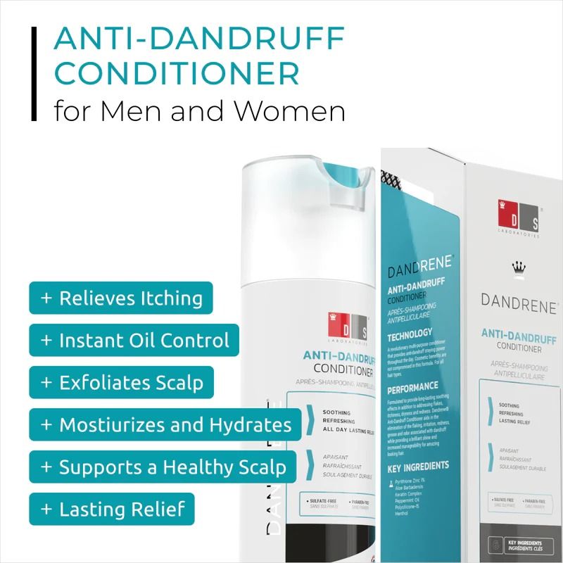  Dầu xả nuôi dưỡng, trị gầu, vảy nến Dandrene Anti - Dandruff conditioner 205ml 