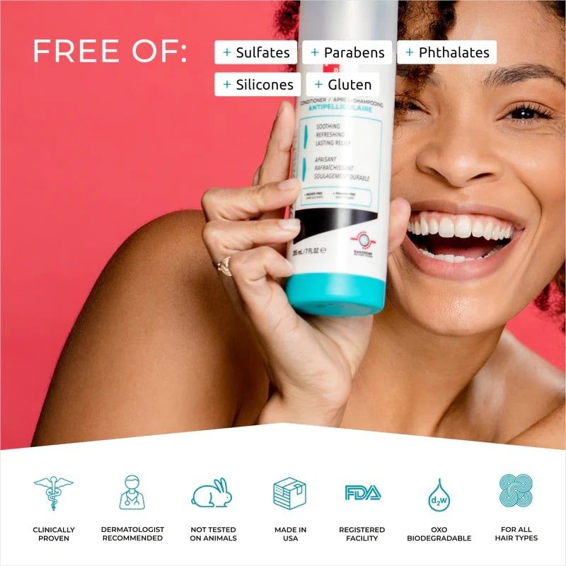  Dầu xả nuôi dưỡng, trị gầu, vảy nến Dandrene Anti - Dandruff conditioner 205ml 