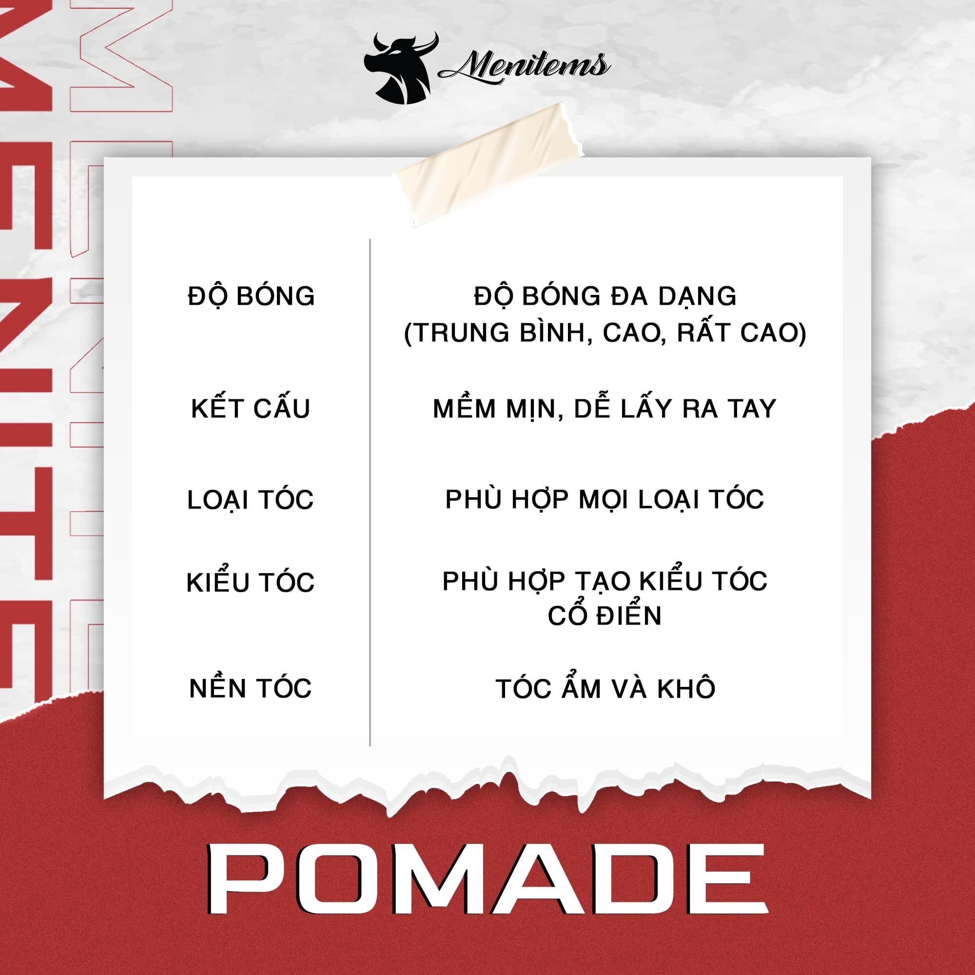  Sáp vuốt tóc Tropical Wind Menitems, sáp tóc pomade, giữ nếp, tạo kiểu tự nhiên cả ngày dài, nước hoa lưu hương lâu 