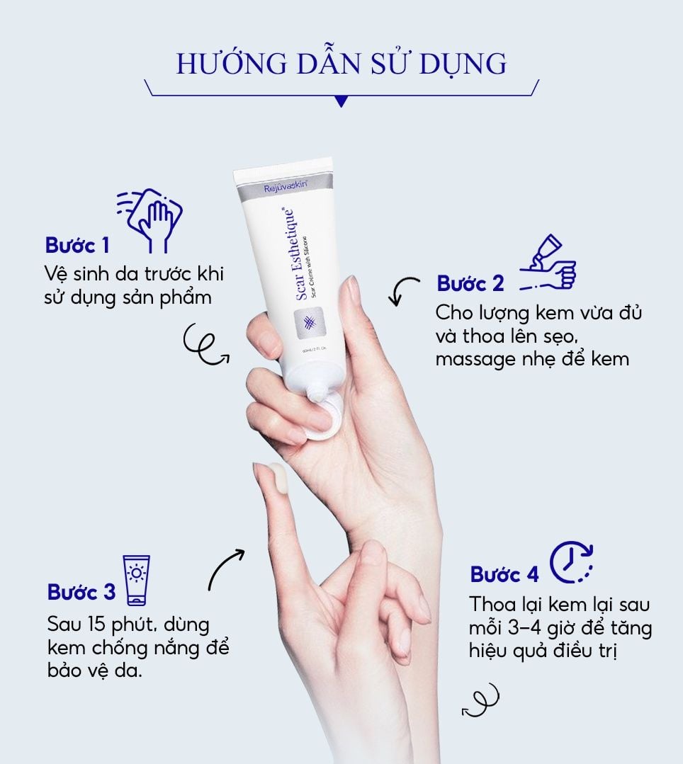  Kem xóa Sẹo Thâm, lấp đầy Sẹo Rỗ, Sẹo Lõm Scar Esthetique 60ml của Rejuvaskin 