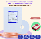  Miếng dán sẹo ngực, sẹo phẫu thuật ngực thu quầng đầu ti Rejuvaskin Scar FX Breast Circle 3″ / 1 miếng 