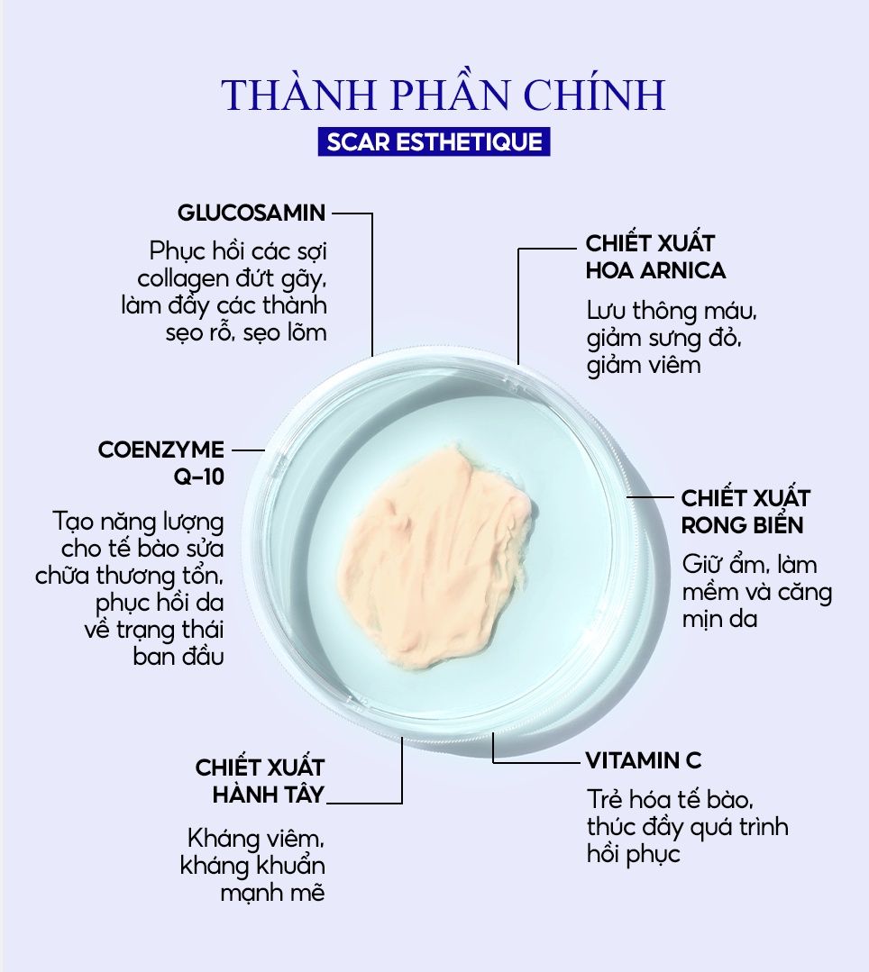  Kem xóa Sẹo Thâm, lấp đầy Sẹo Rỗ, Sẹo Lõm Scar Esthetique 30ml của Rejuvaskin 