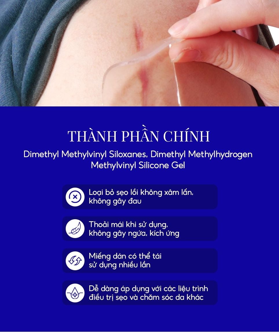  Miếng dán sẹo phẫu thuật ngực Rejuvaskin Scar FX Breast Circle 3″ / 1 miếng 