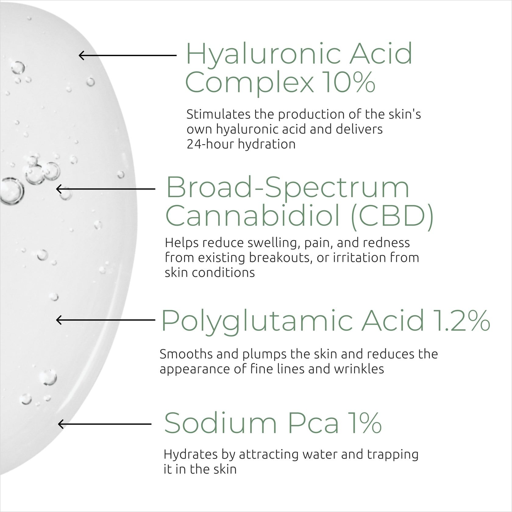  Serum cấp ẩm, phục hồi da, cho da căng bóng, chống lão hoá Advaced CBD hyaluronic booster 30ml 