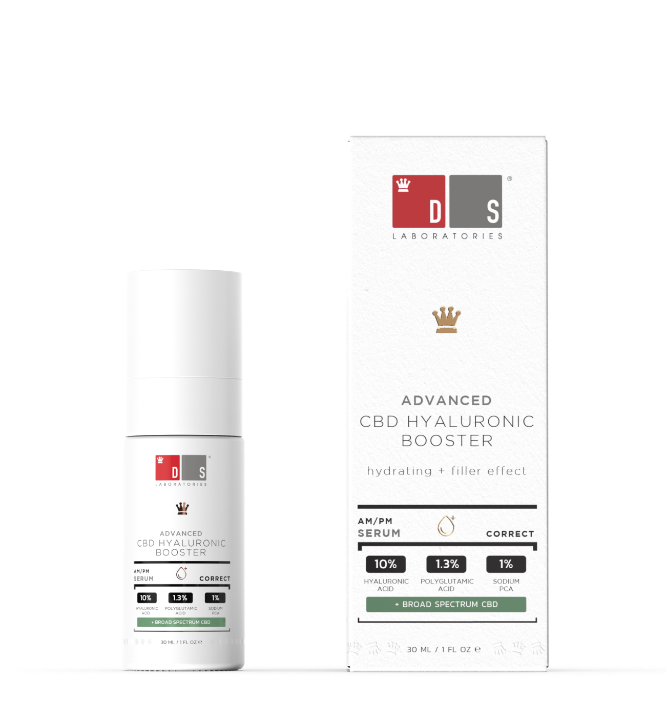  Serum cấp ẩm, phục hồi da, cho da căng bóng, chống lão hoá Advaced CBD hyaluronic booster 30ml 