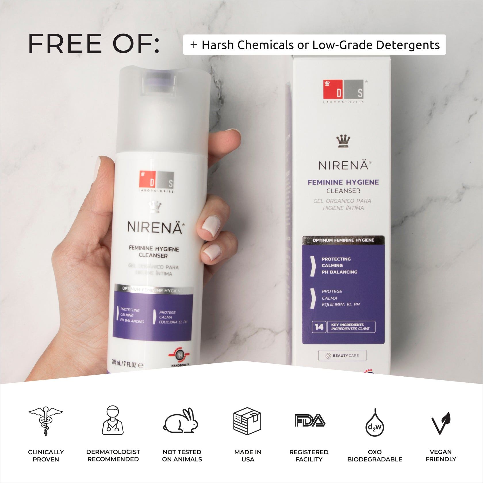  Dung dịch vệ sinh phụ nữ NIRENA 205ML 