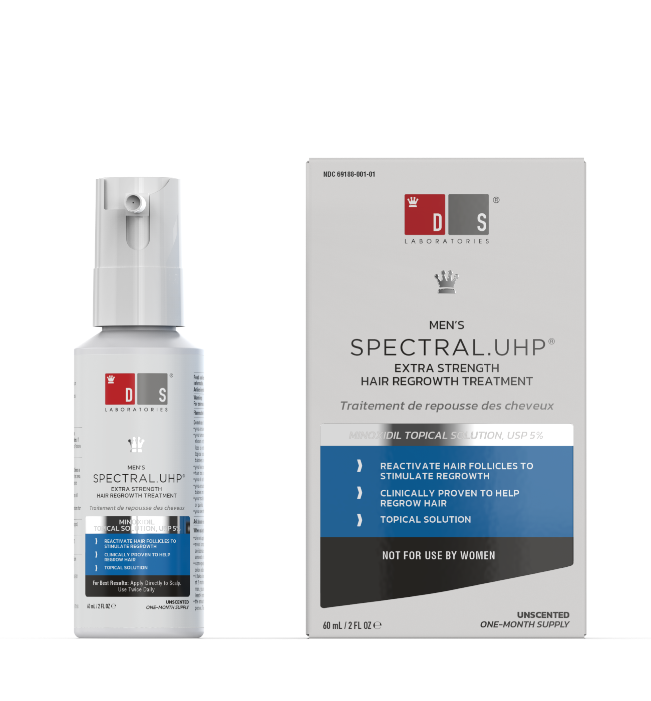  Serum kích thích mọc tóc, giảm tóc gãy rụng cho nam giới SPECTRAL.UHP® 60ml ( for Men) 