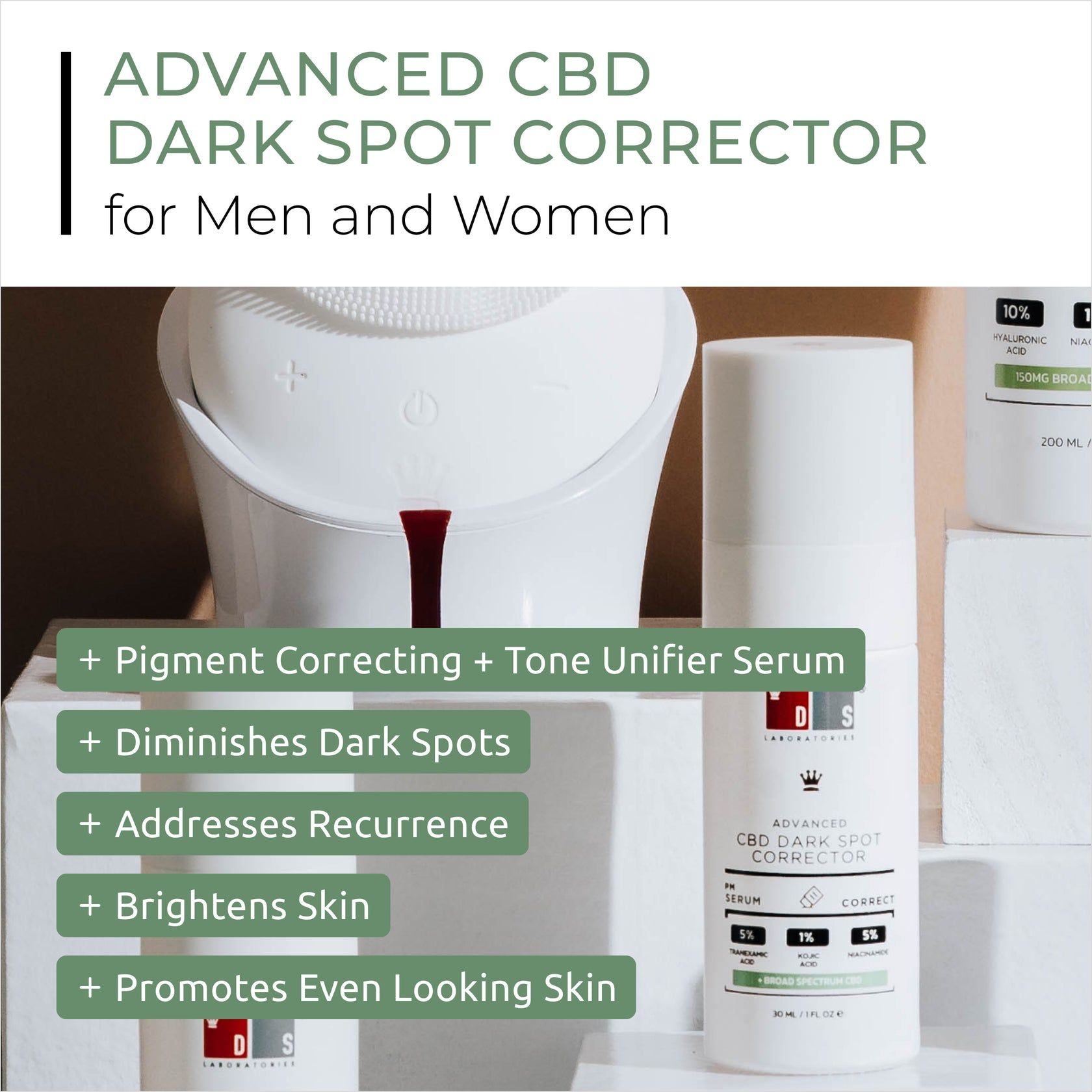  Serum trị nám, tàn nhang, xoá thâm Advaced CBD dark spot corrector 30ML 