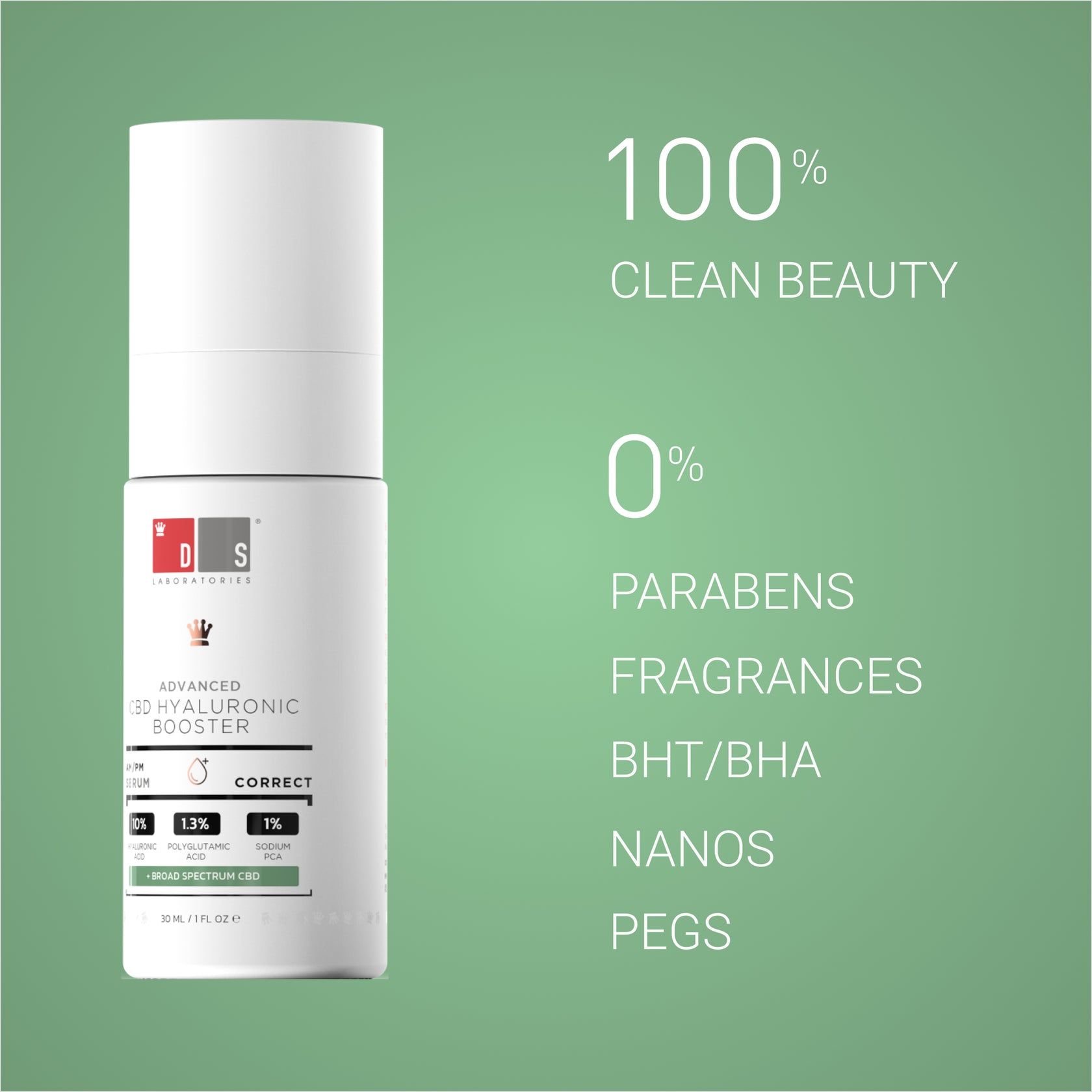  Serum cấp ẩm, phục hồi da, cho da căng bóng, chống lão hoá Advaced CBD hyaluronic booster 30ml 