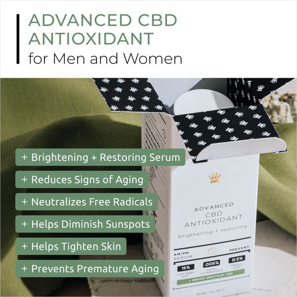  Serum cấp ẩm, phục hồi da, làm sáng da, chống lão hoá Advaced CBD antioxidant 30ml 