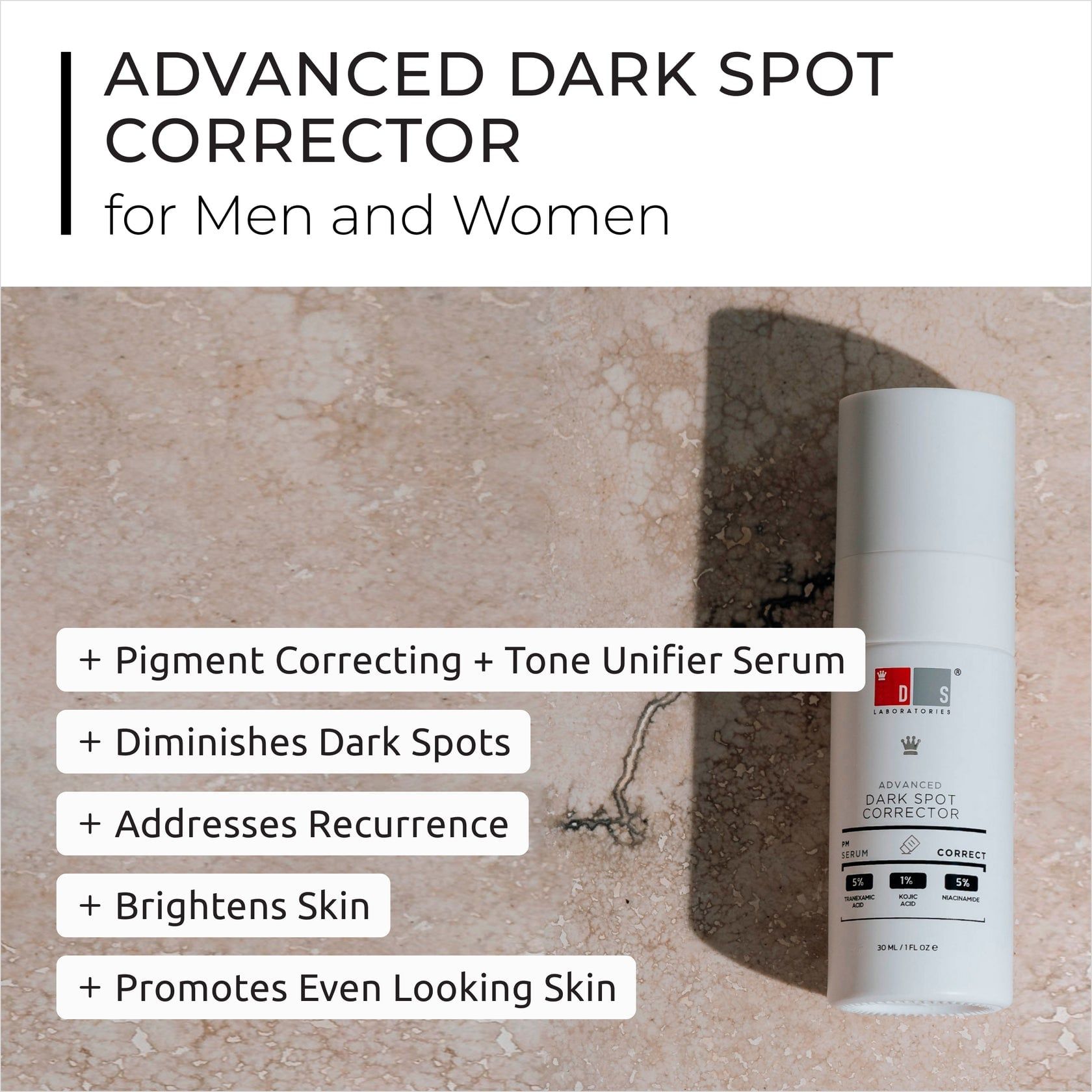  Serum trị sẹo thâm, mờ nám, xoá tàn nhang Advanced dark spot corrector 30ML 