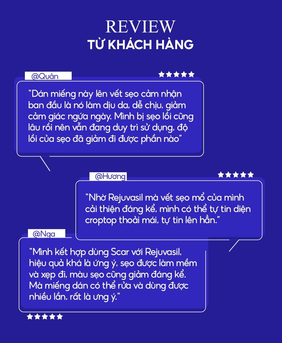  Miếng Dán Ngăn Ngừa Và Ép Sẹo Lồi / Phì Đại Scar FX 2,5cm x 2,5cm của Rejuvaskin 