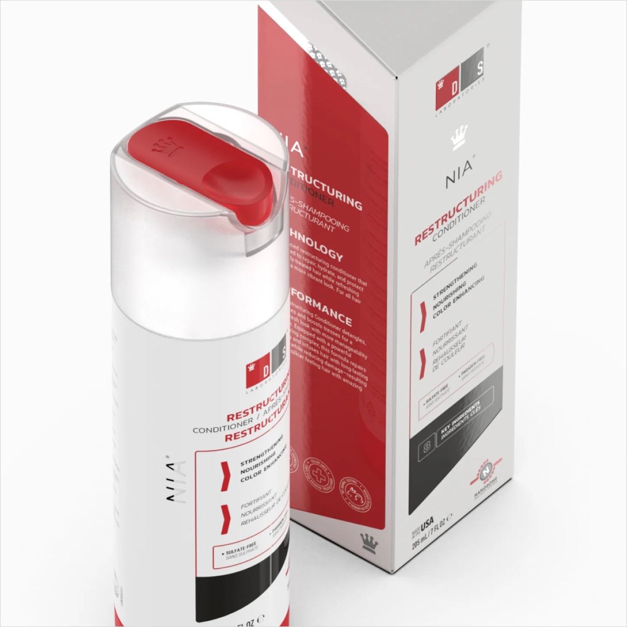  Dầu xả tái cấu trúc cho tóc chẻ ngọn, hư tổn NIA conditioned 205ml 