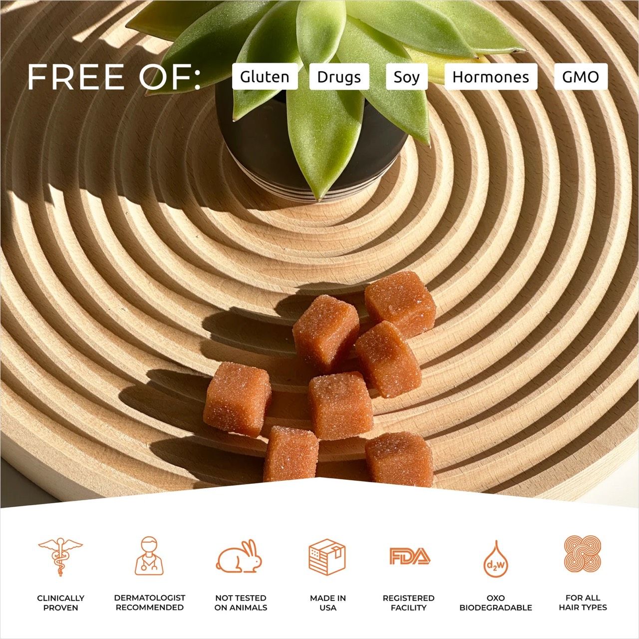  Kẹo kích thích mọc tóc, tăng trưởng tóc REVITA GUMMIES 