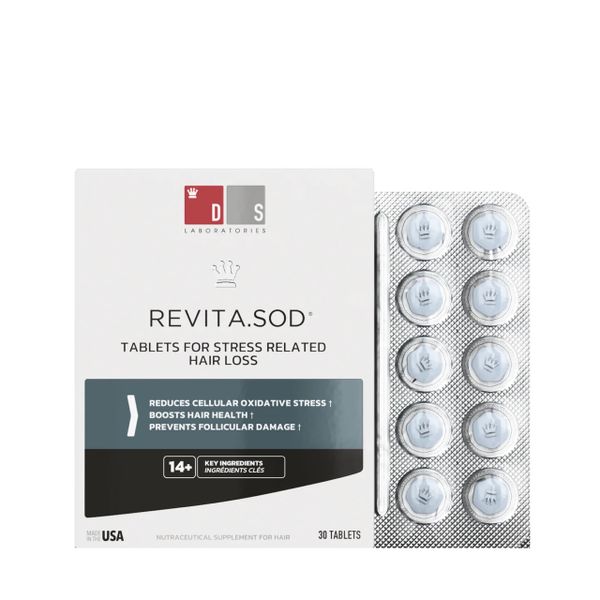  Viên hỗ trợ mọc tóc, giảm Stress, chống oxy hóa REVITA.SOD 30 TABLETS 