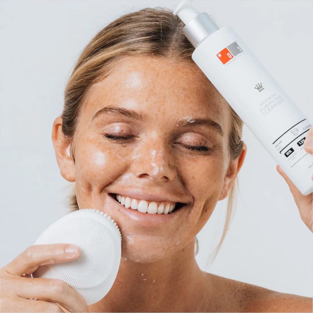  Máy rửa mặt làm sạch da mặt cao cấp Stimubrush Smart Facial Cleansing Ds Laboratories Mỹ 