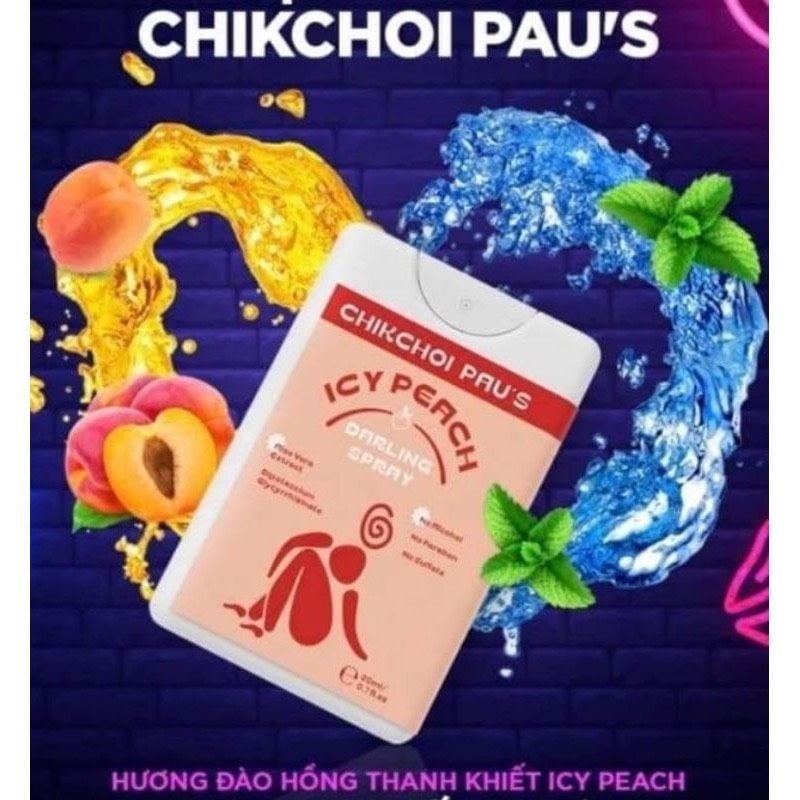  Xịt ngon CHIKCHOI PAU'S, khu vườn trái cây cho cuộc yêu mùi hương hoa quả the mát 20ml 