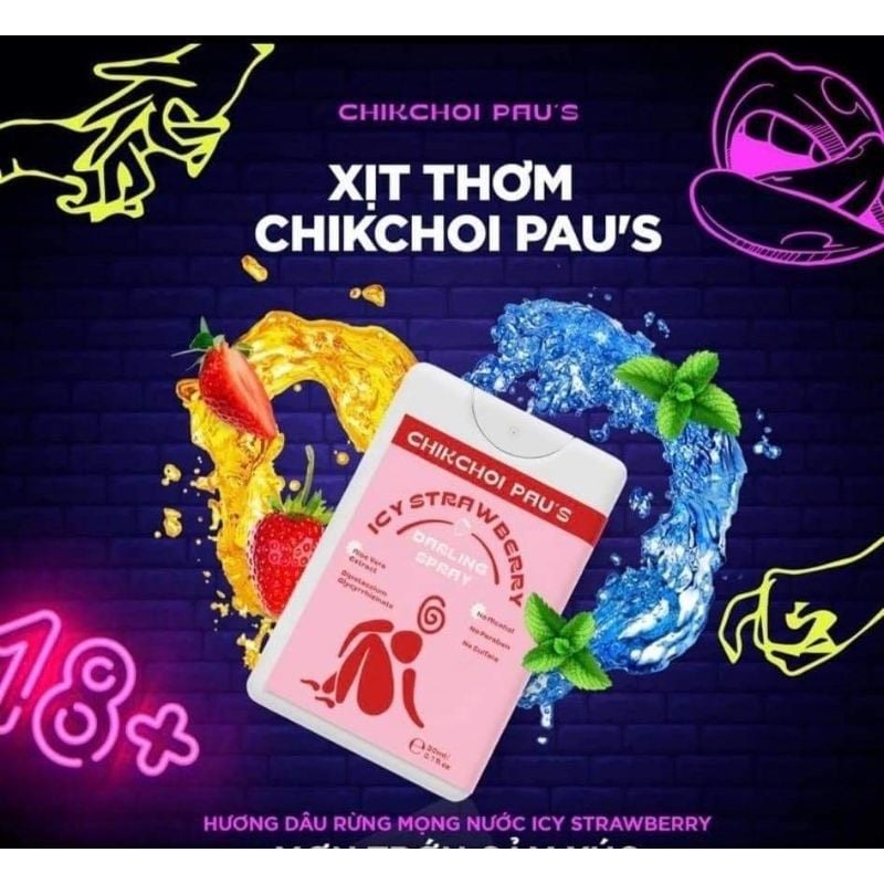  Xịt ngon CHIKCHOI PAU'S, khu vườn trái cây cho cuộc yêu mùi hương hoa quả the mát 20ml 