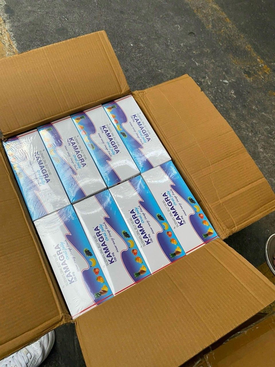  Thạch trái cây cường dương tăng cường sinh lý nam Kamagra Oral Jelly 100mg Hộp 7 Gói 