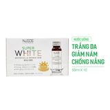  Nước Uống Collagen Nucos Super White Sáng Da 50mlx10 Super White Whitening & Shining Skin 