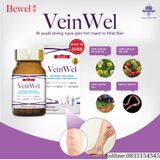  BEWEL VEINWEL-Thực phẩm chức năng hỗ trợ phòng ngừa giãn tĩnh mạch từ Nhật Bản 