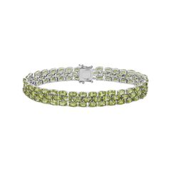 Lắc tay đá quý Trio Oval Peridot